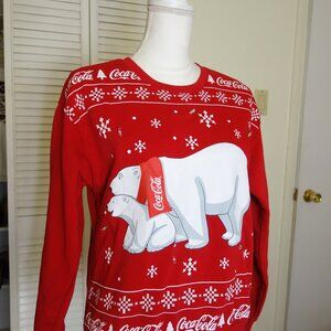 Coca Cola Women's Light-Up Graphic Pullover - size XS